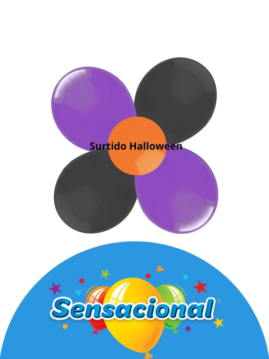 Globo Látex Sensacional - Surtido Halloween