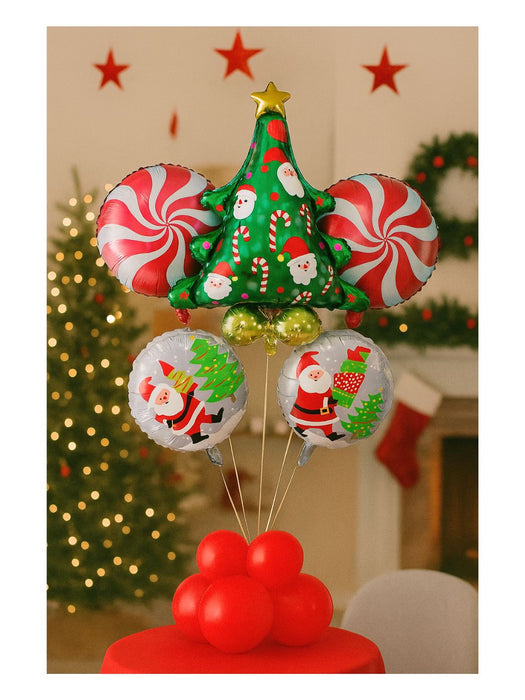 Set de Globos Navideños - Arbol Navideño