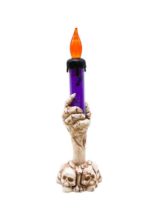 Vela con Luz LED - Mano de Calavera