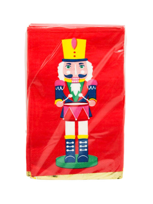 Servilletas con Diseño de Cascanueces - Paquete con 16 Piezas