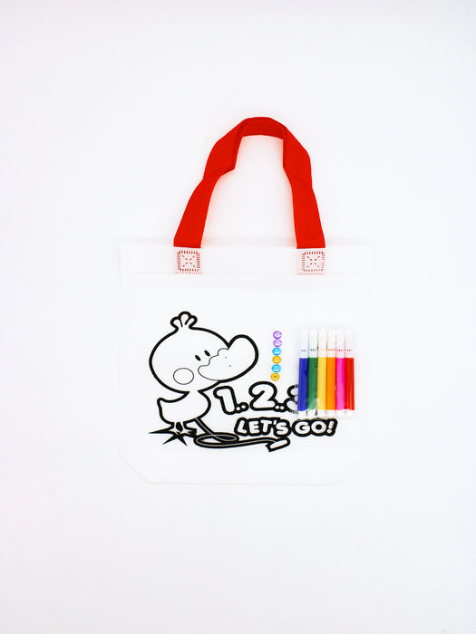 Bolsa ecológica para pintar con plumines
