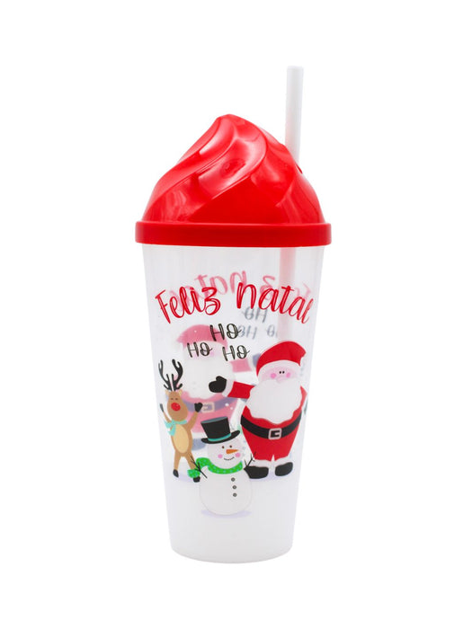 Vaso con Diseño Navideño - Paquete con 12 Piezas