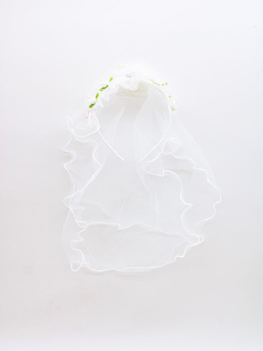 diadema con velo 12 pzs
