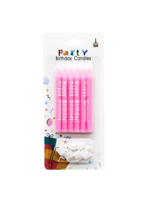 Blister con 6 Velas Gruesas con Base