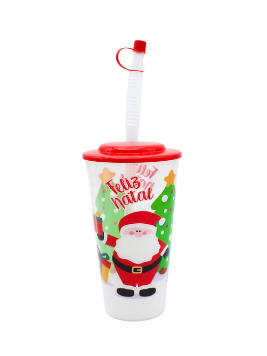 Vaso con Diseño Navideño - Paquete con 12 Piezas