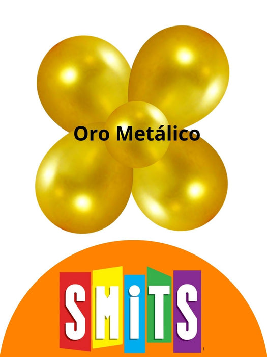 Globo Látex Smits - Oro Metálico