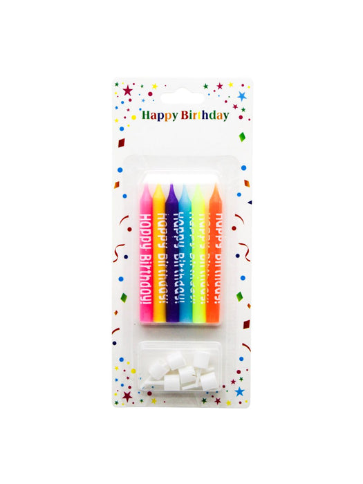 Paquete de 6 Velas Gruesas con Base