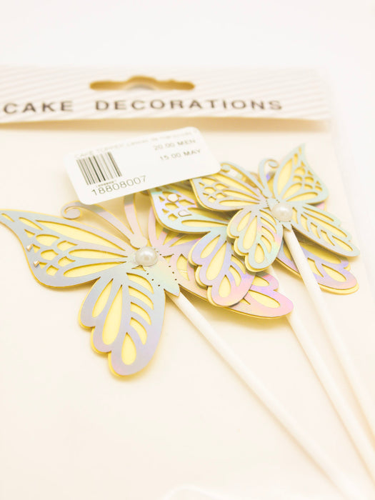 Cake topper de mariposas