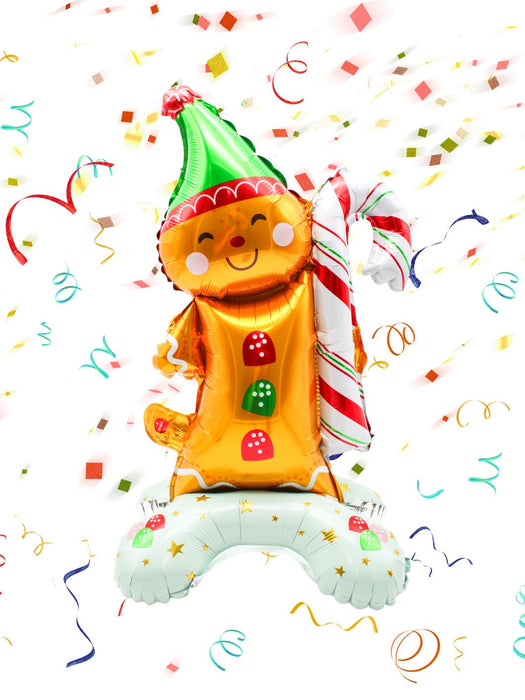 Globo Navideño con base - Galleta de Jengibre