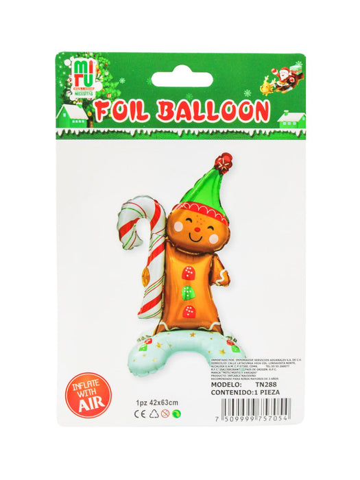 Globo Navideño con base - Galleta de Jengibre