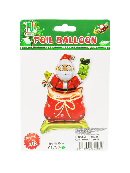 Globo Navideño con base - Santa