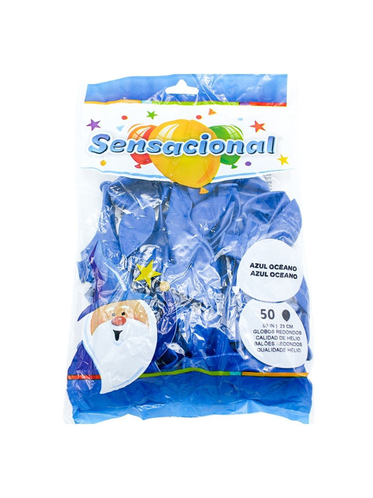 Globo Látex Sensacional - Azul Océano