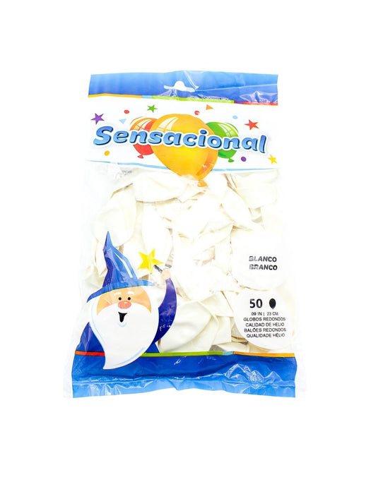 Globo Látex Sensacional - Blanco