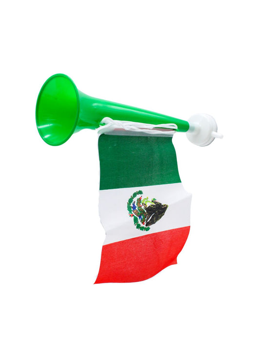 Trompeta con Bandera Mexicana