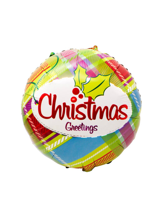 Globo Navideño 18" - Diseño diferente en cada lado