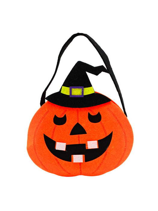 Bolsa de Fieltro con diseño de Calabaza – Ideal para dulces