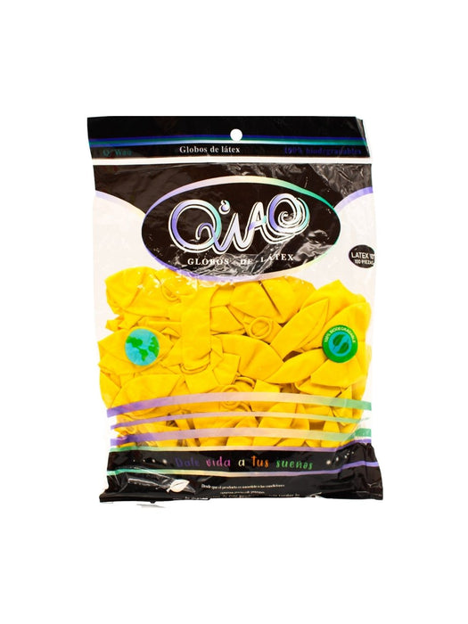 Globo Látex Qwao - Amarillo
