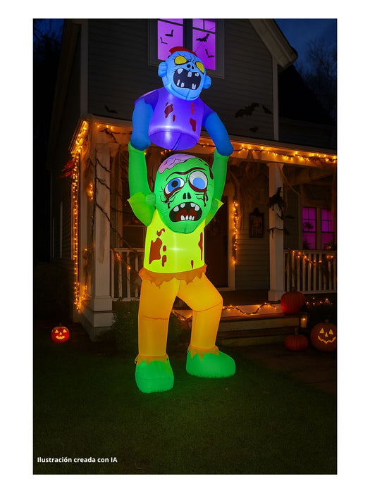 Inflable de Zombies con Luz