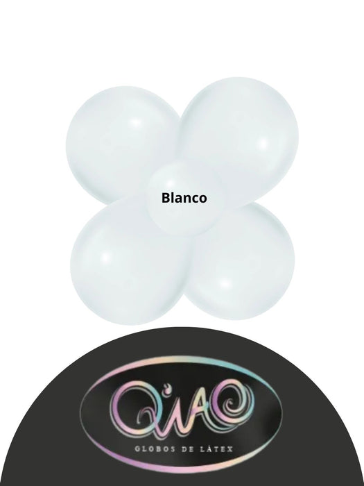 Globo Látex Qwao - Blanco