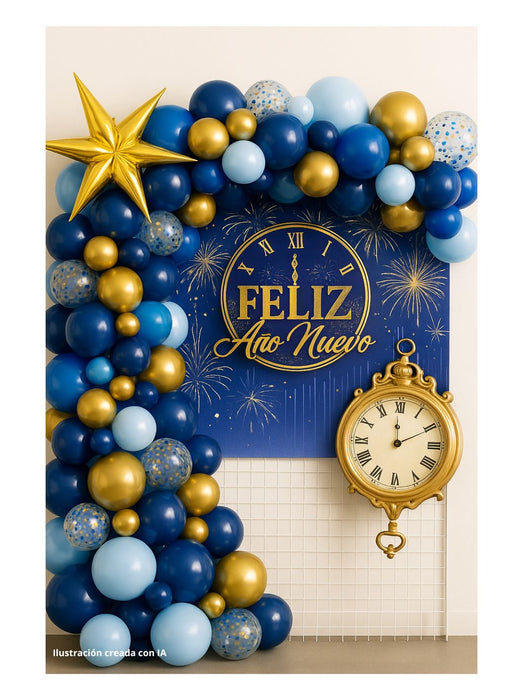 Set de Globos Año Nuevo - 100 Piezas