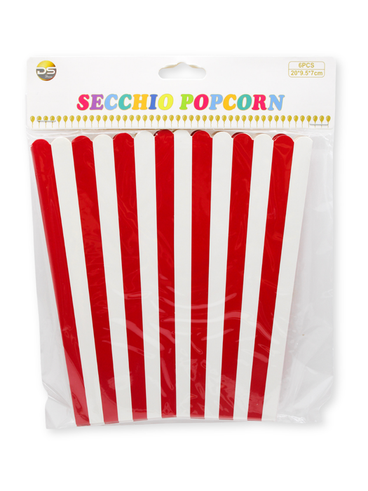 Caja para Palomitas paquete de 6 piezas
