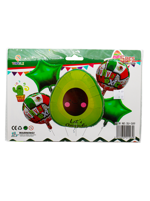 Set de Globos Patrios de Aguacate