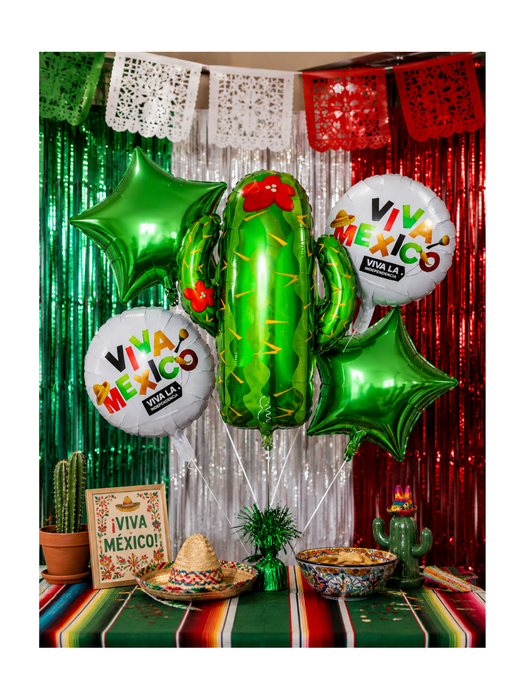 Set de Globos Patrios de Cactus