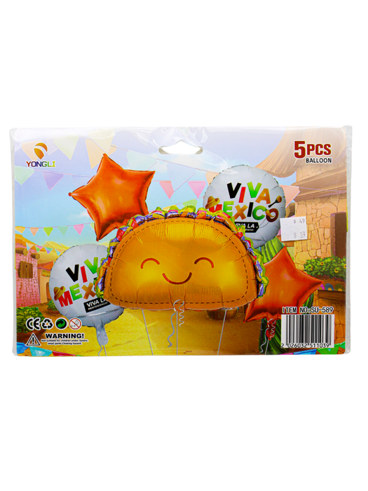 Set de Globos Mexicanos de Taco