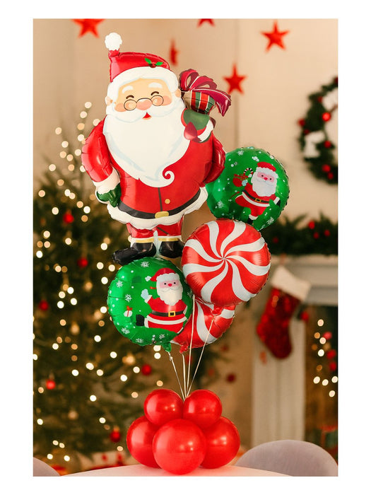 Set de Globos Navideños - Santa