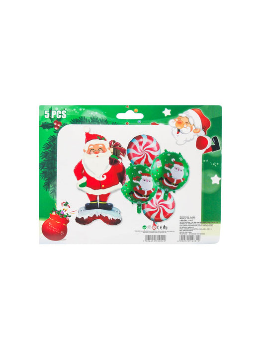 Set de Globos Navideños - Santa