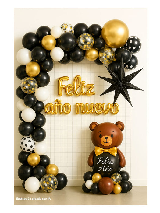 Set de Globos Año Nuevo - 100 Piezas