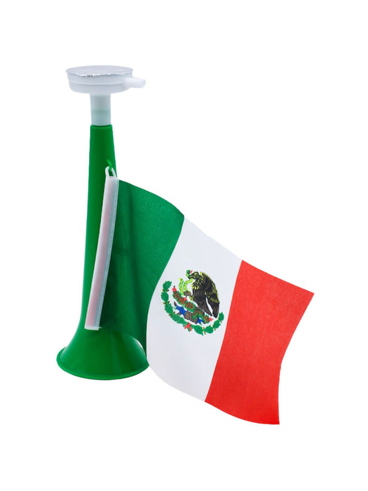 Trompeta con Bandera Mexicana