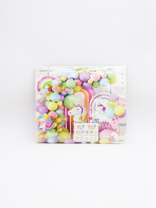 set de globos de unicornio