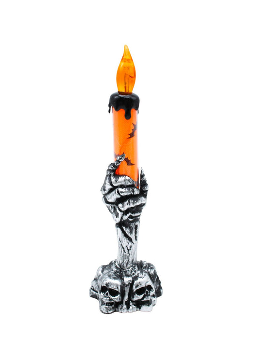 Vela con Luz LED - Mano de Calavera
