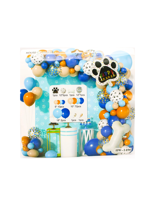 Set de Globos con Temática de Huellitas