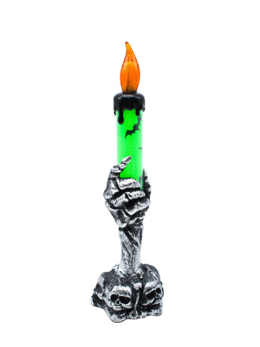 Vela con Luz LED - Mano de Calavera