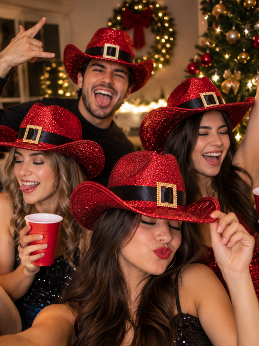 Sombrero Navideño Brilloso