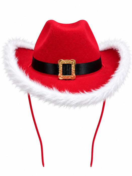 Sombrero Vaquero de Santa Claus - Rojo