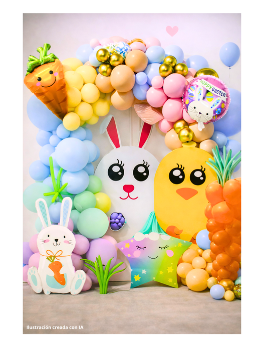 Set de Globos con Temática de Pascua