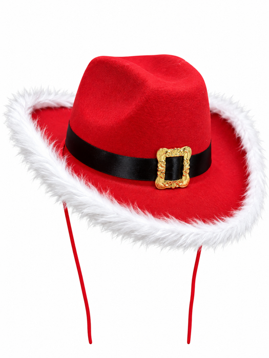 Sombrero Vaquero de Santa Claus - Rojo