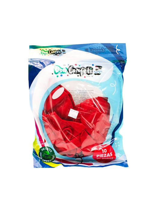Globo Látex Don Confeti - Rojo