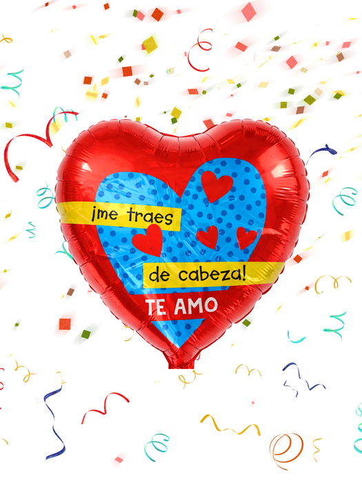 Globo con diseño de San Valentin 18"