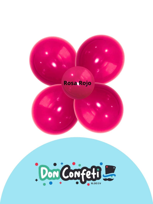 Globo Látex Don Confeti - Rosa Rojo