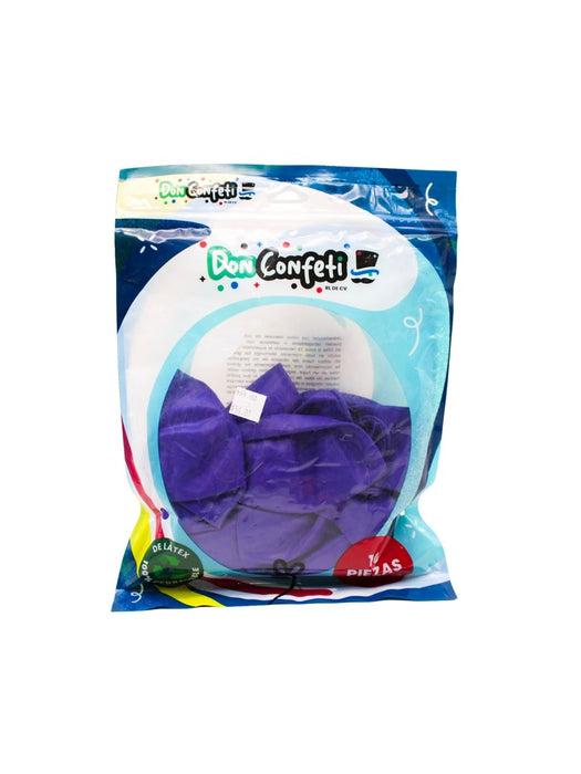 Globo Látex Don Confeti - Morado