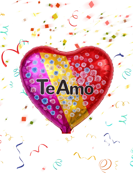 Globo con diseño de San Valentin 18"