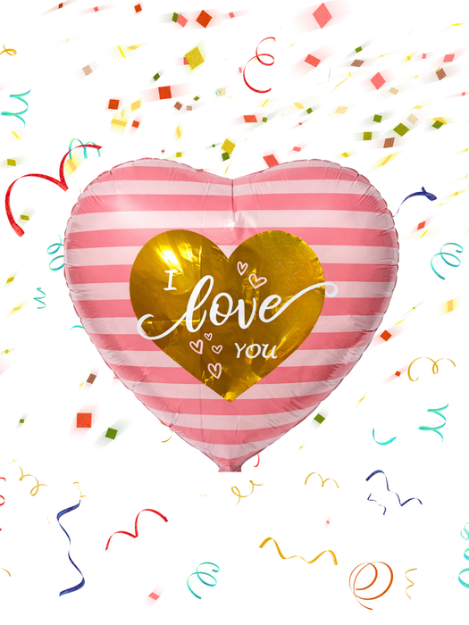 Globo con diseño de San Valentin 18"