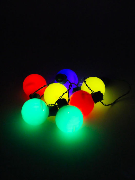 Collar Navideño con Esferas y Luz LED