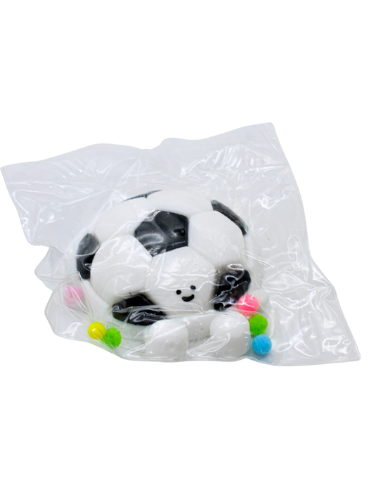 Squishy de Balon de Futbol con Pompones