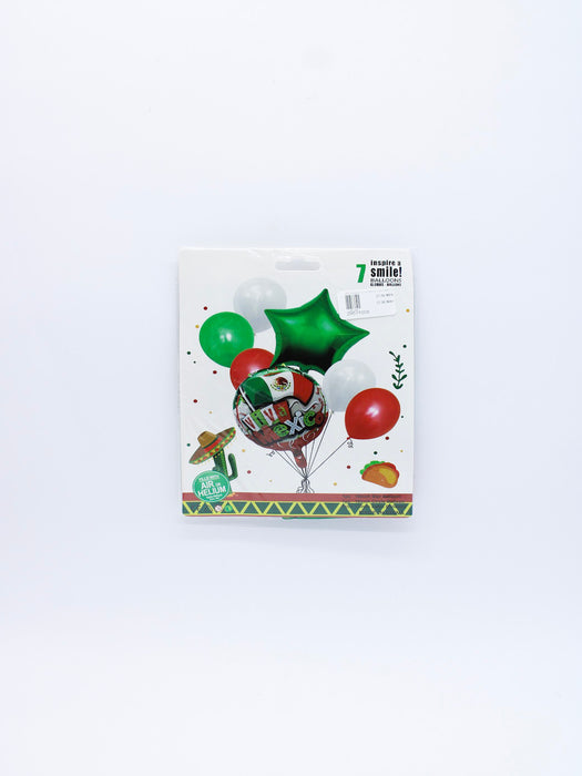 set globos viva méxico