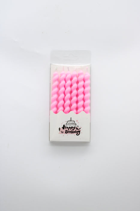 Set de Velas Espiral Color Pastel